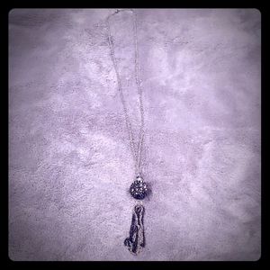 Black and silver necklace